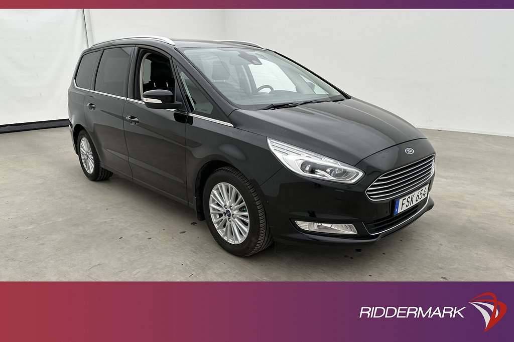 Ford Galaxy TDCi 210hk 7-sits Pano Skinn Värm Kamera Drag