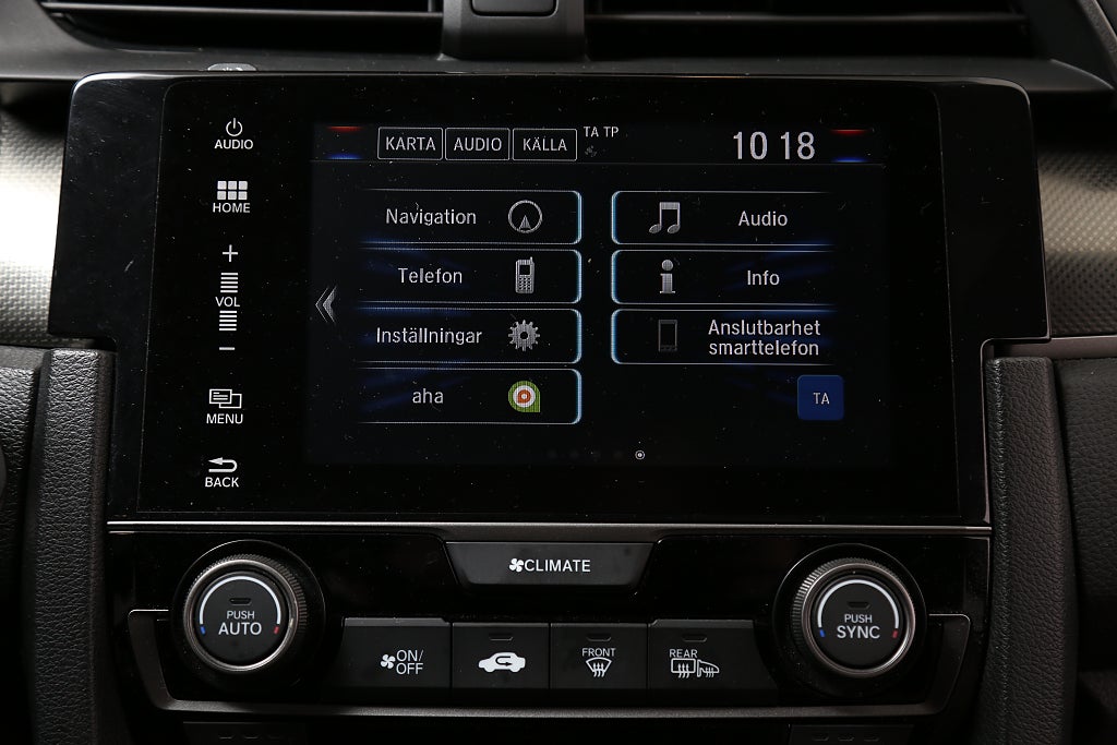 Honda Civic 1,5 i-VTEC Turbo 182hk Prestige Aut Glastak Skinn Motorv 2017