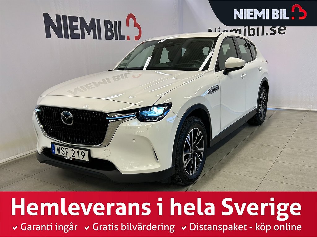 Mazda CX-60 PHEV Kamera/HeadUp/Navi/Rattvärme/S&V-däck/MOMS