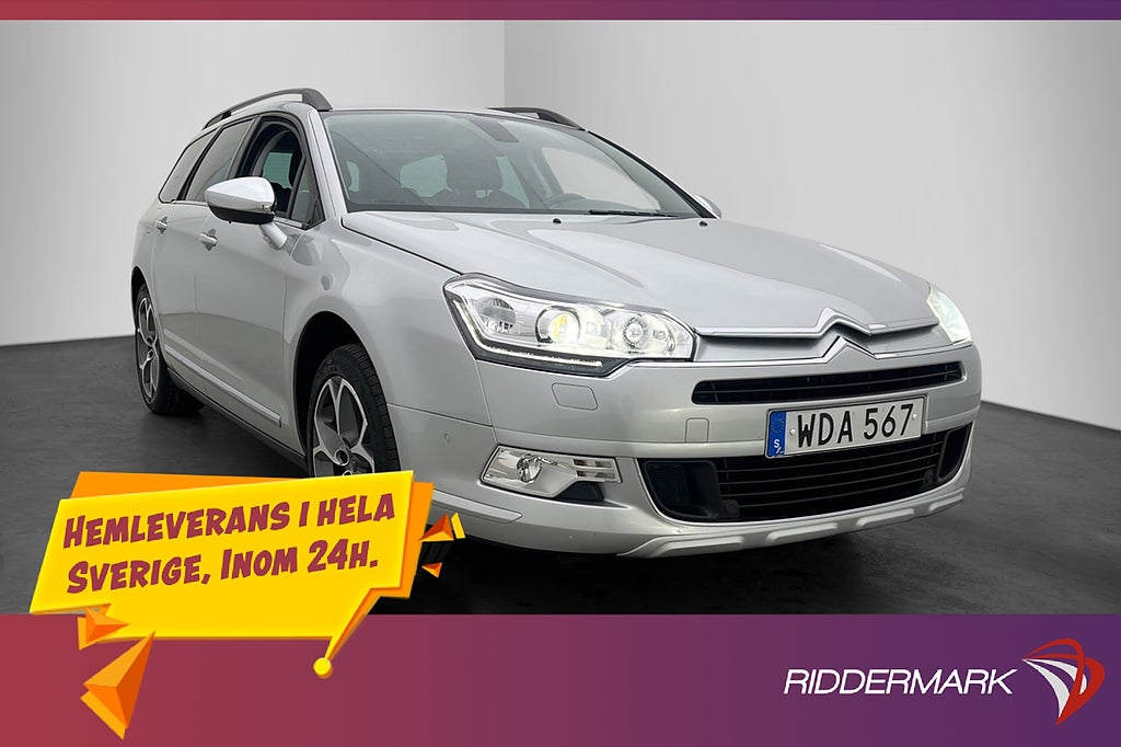 Citroën C5 Tourer 2.2 HDi 204hk Dragkrok Navi P-Sensorer