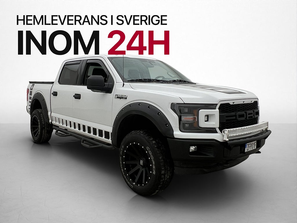 Ford F-150 XLT 5.0 V8 401hk 4x4 Drag Skinn B-Kamera CARPLAY