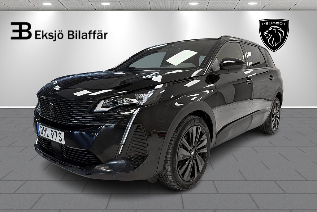 Peugeot 5008 GT PT130hk Automat Black Pack *7 Sits,El bagage,V-hjul*