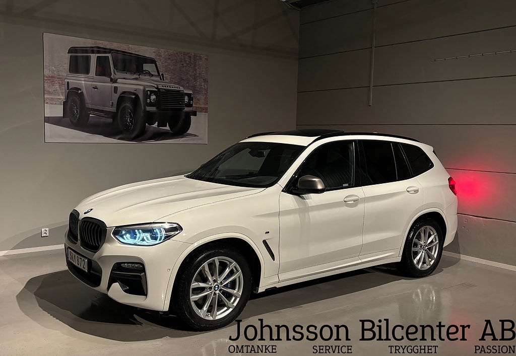 BMW X3 M40i Pano 21" NaviPro HuD 360 Racekat 480hk