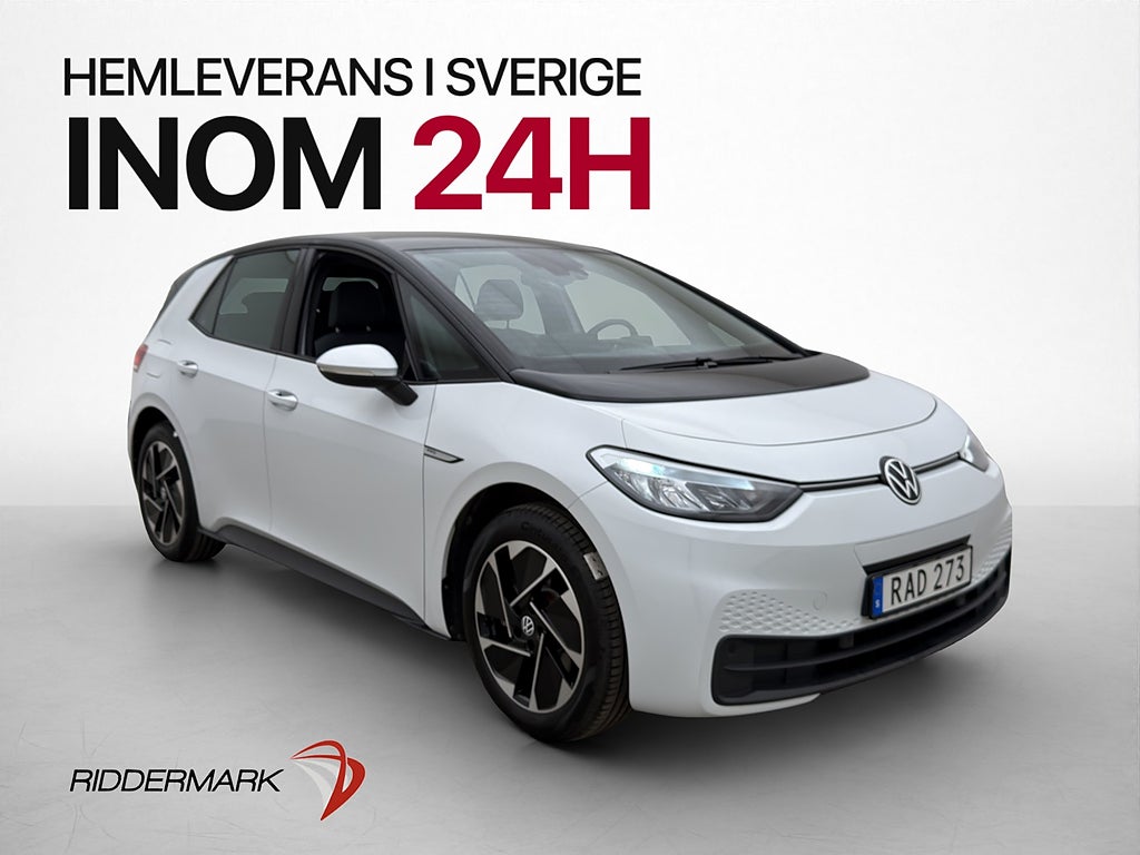Volkswagen ID.3 Pro Performance Värmare CarPlay Rattvärme