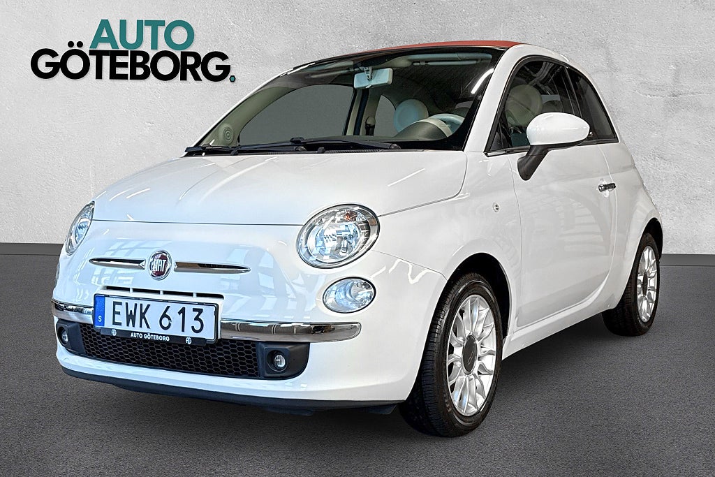 Fiat 500C 1.2 8V Lounge Halvskinn Kamrembytt Välservad