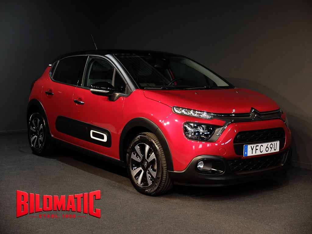 Citroën C3 PT110 AUT SHINE Apple Carplay S+V-Hjul Motorvärmare
