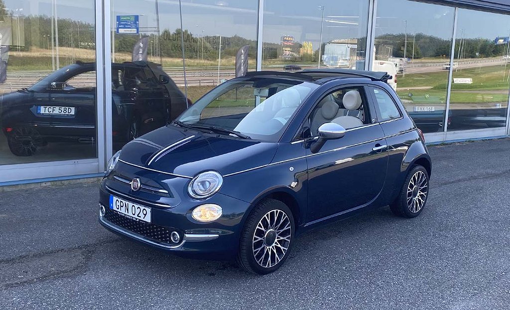 Fiat 500C 1.2 Collezione 8V Euro 6 Kamrem bytt Nyservad Moms