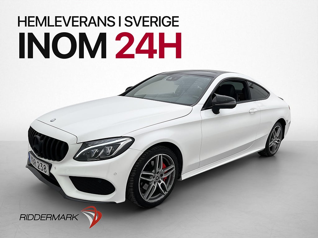 Mercedes-Benz C 220d Coupé 170hk AMG Pano Burm Kamera Navi