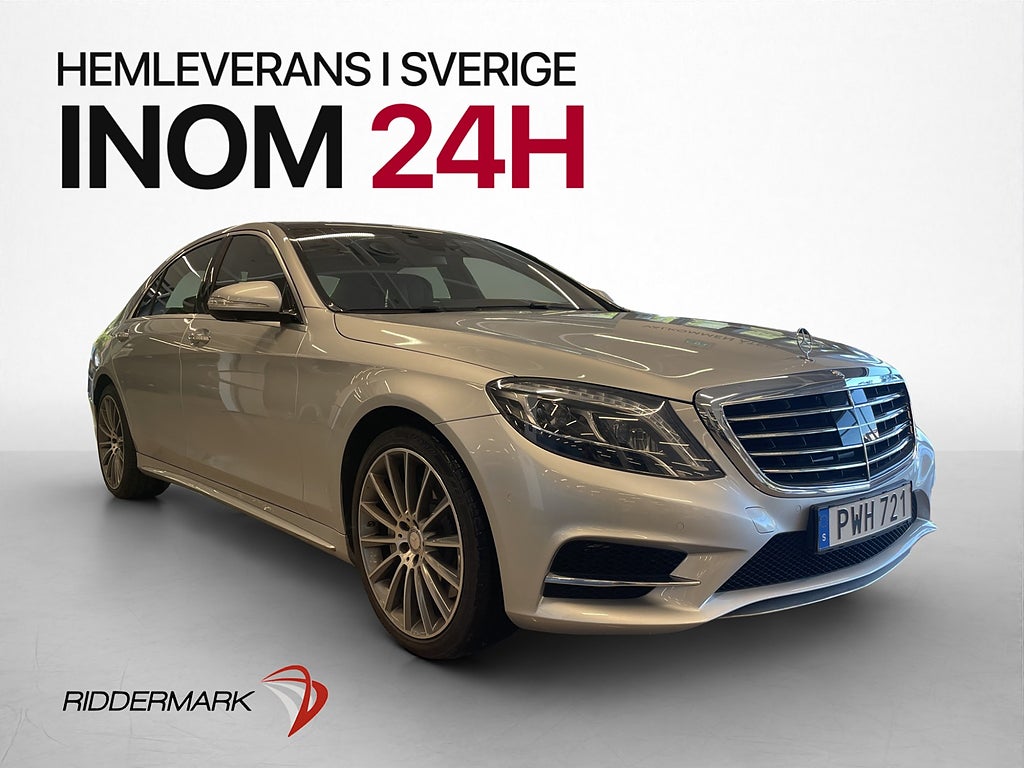 Mercedes-Benz S 350 4M 258hk AMG Pano HUD LWB Burm 360°