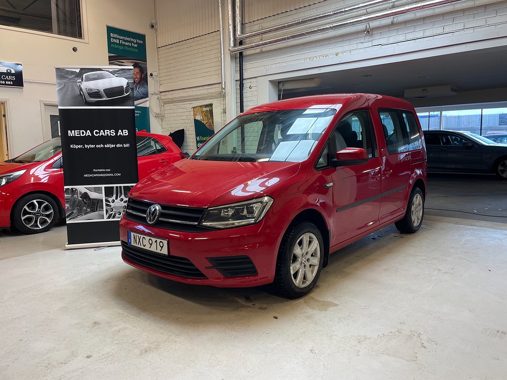 Volkswagen Caddy Combi 2.0 TDI BlueMotion DSG Sekventiell, 102hk, 2016