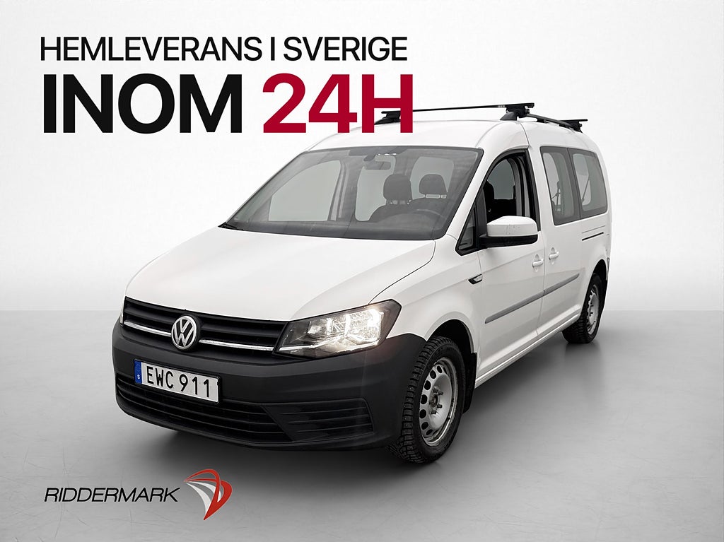 Volkswagen Caddy Maxi Life 2.0TDI Värmare Dragkrok PDC Moms