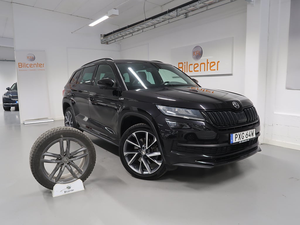 Skoda Kodiaq 7-Sits 2.0 TSI 4x4 Sportline Aut-Pano-Drag-Värmare-Cant