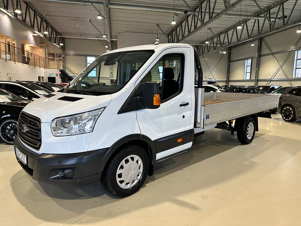 Ford transit 350 Chassi Cab Enkelhytt Flakbil 2.0 TDCi SelectShift