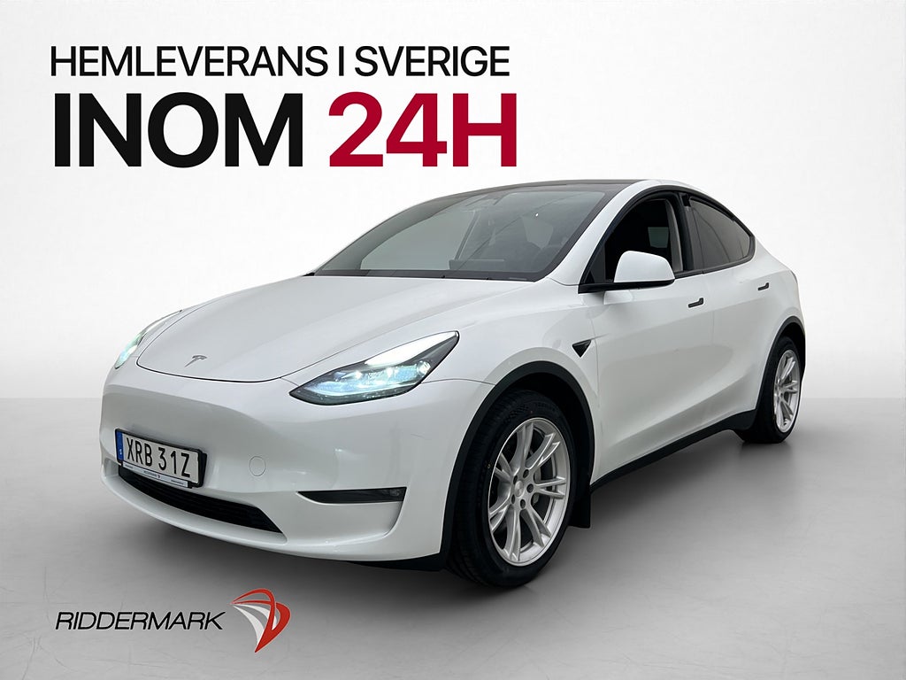 Tesla Model Y Long Range AWD Dragkrok Pano AP MOMS