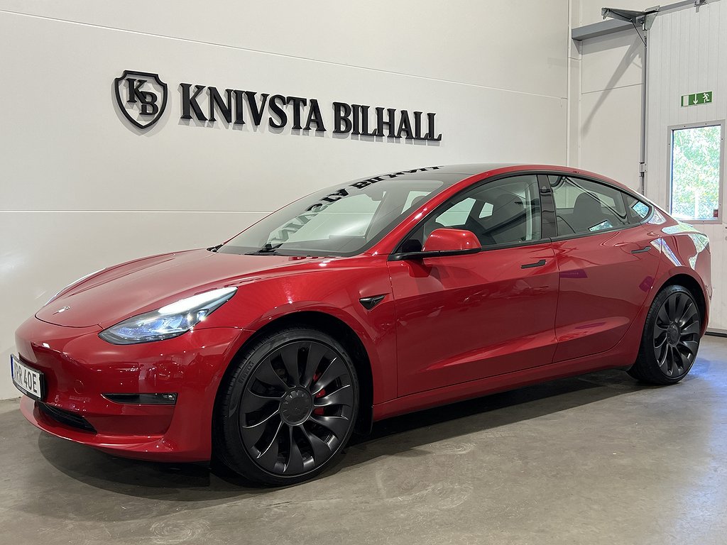 Tesla Model 3 Performance AWD 1Ägare SE SPEC 513hk