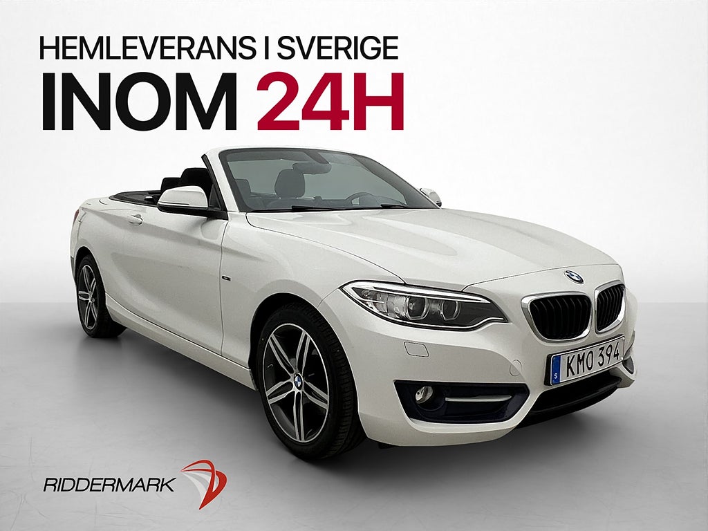 BMW 220I Convertible 184hk Sport-Line P-Sensor Keyless