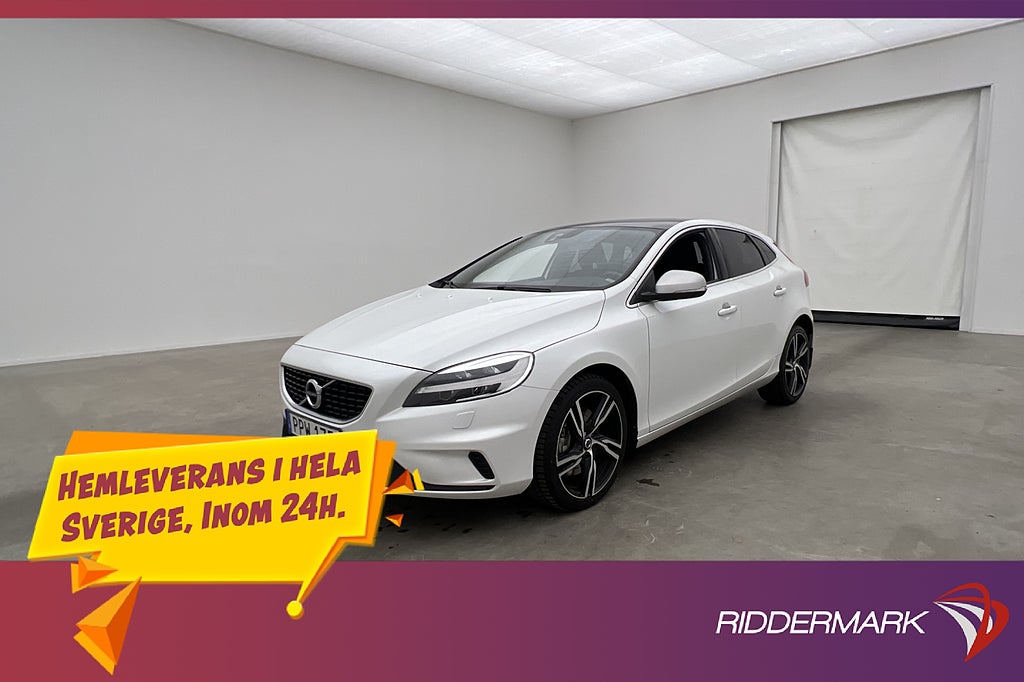Volvo V40 D3 R-Design Pano H/K VOC Värmare Kamera Navi Skinn
