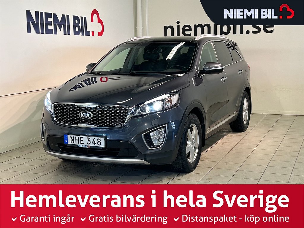 Kia Sorento 2.2 AWD Business 7-sits Pano Nav Kamera S/V-hjul