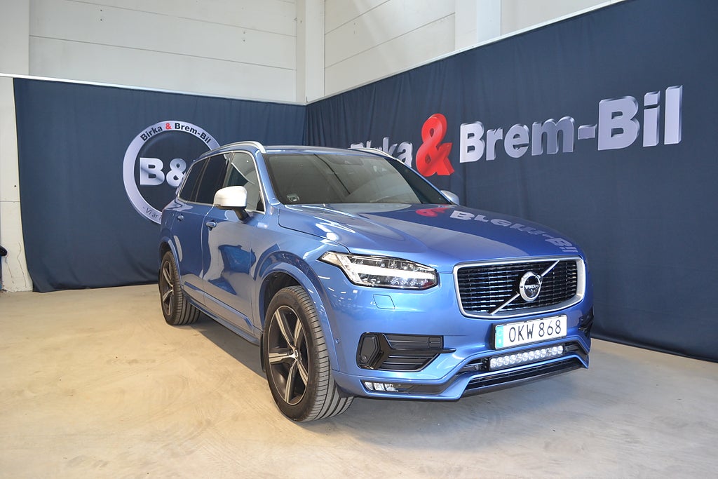 Volvo XC90 R-Design T6 AWD Luftfjädring 7sits Drag VOC 320hk