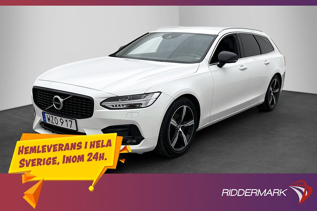 Volvo V90 D4 190hk R-Design Värmare Drag CarPlay Rattvärme