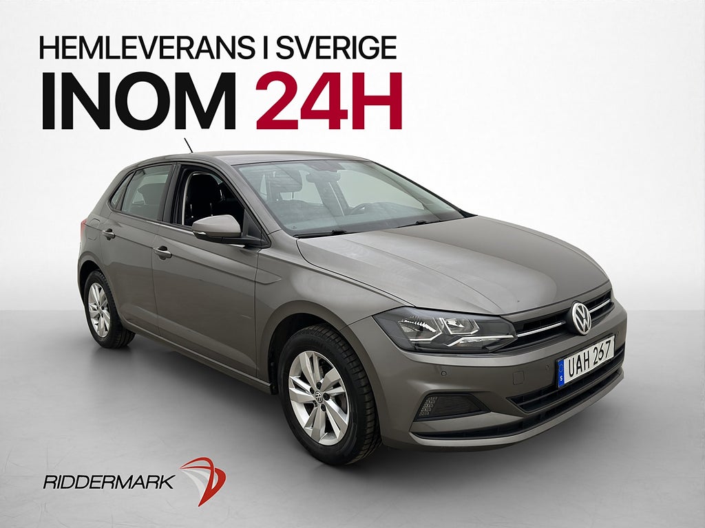 Volkswagen Polo TSI 90hk Två-Brukare P-sensorer Bluetooth