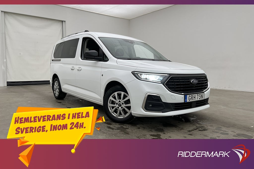 Ford Tourneo Grand Connect Värmare Drag Kamera CARPLAY Moms