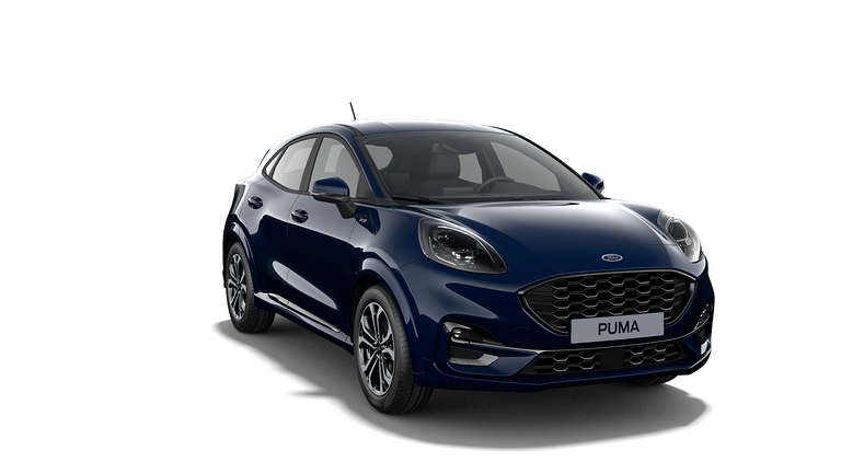 Modellbild av en Ford Puma Hybrid