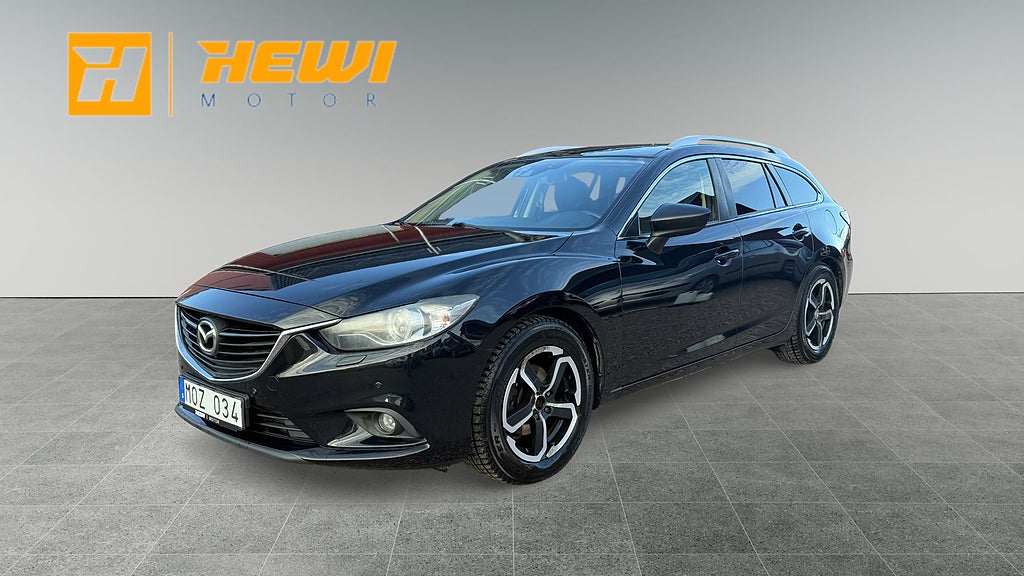 Mazda 6 Wagon 2.2 SKYACTIV-D Aut Drag Mvärm Nyserv Nybes
