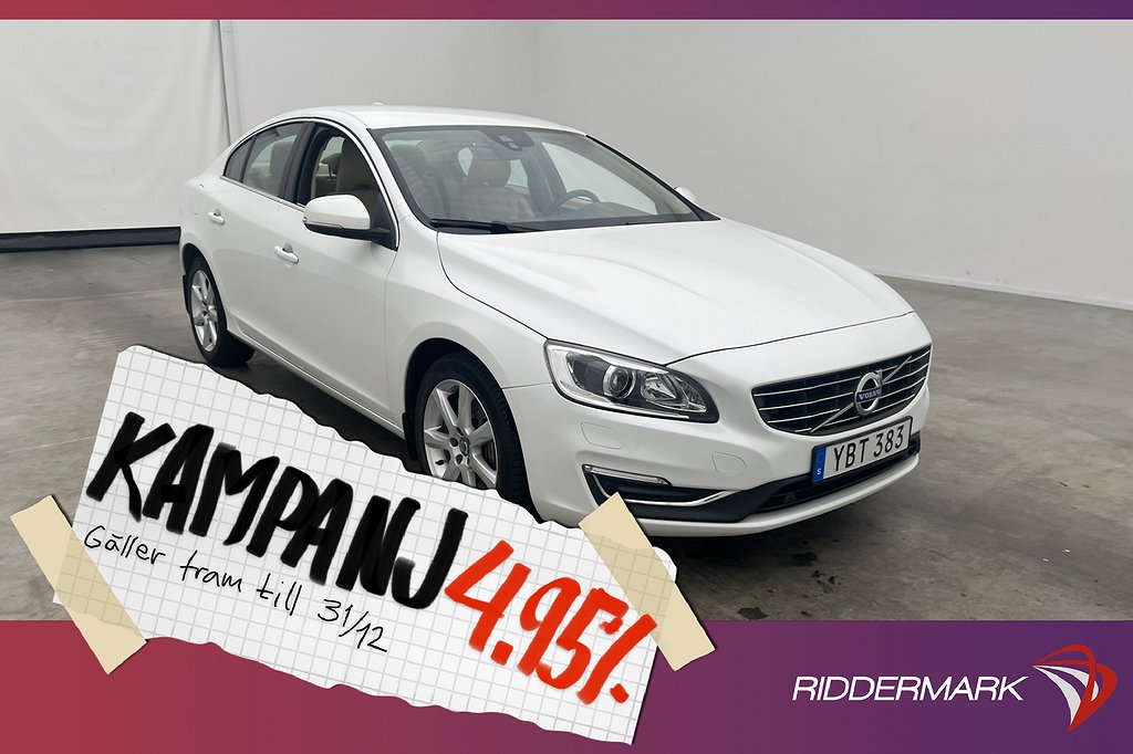 Volvo S60 D4 AWD Summum VOC Värmare Kamera Drag 4,95% Ränta