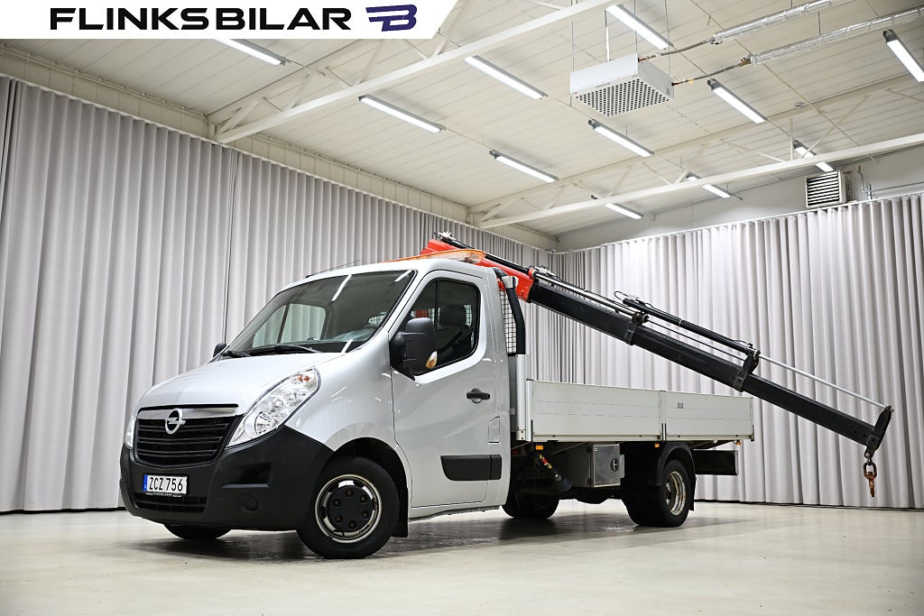 Opel Movano CDTi 163HK L4 Flak|Kranbil|Fassi|Lågmil|Leasebar