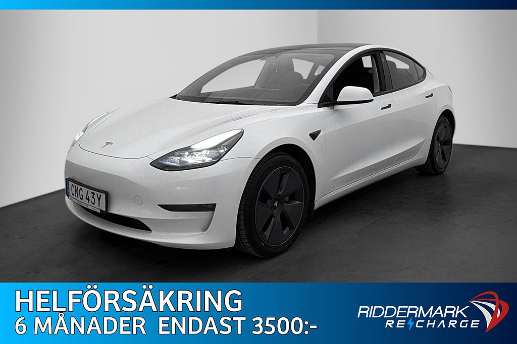 Tesla Model 3 Long Range AWD Autopilot Dragkrok Sv.Såld MOMS