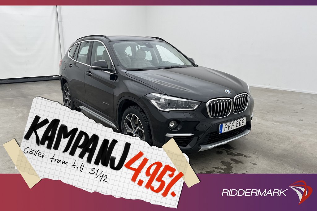 BMW X1 xDrive20d xLine Skinn Sensorer Keyle 4,95% Ränta