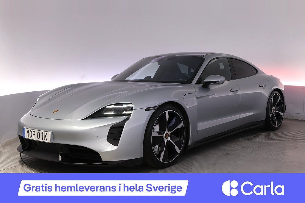 Porsche Taycan Turbo Sport Chrono Läder Pano 360 BOSE