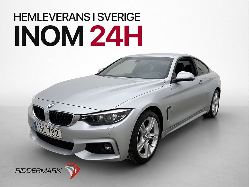 BMW 420D xD Coupé M Sport Hifi Kamera Navi Skinn Drag