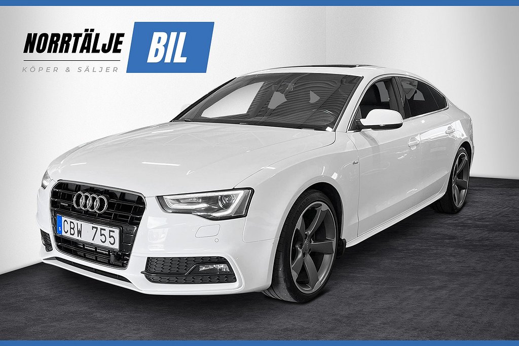 Audi A5 SB 2.0 177 HK TDI QUATTRO S-LINE PDC TAKLUCKA 19"