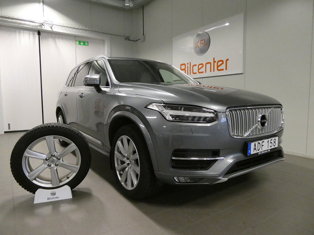 Volvo XC90 D5 AWD Inscription 7-sits Drag-Värm-Skinn *Kamremsbytt*