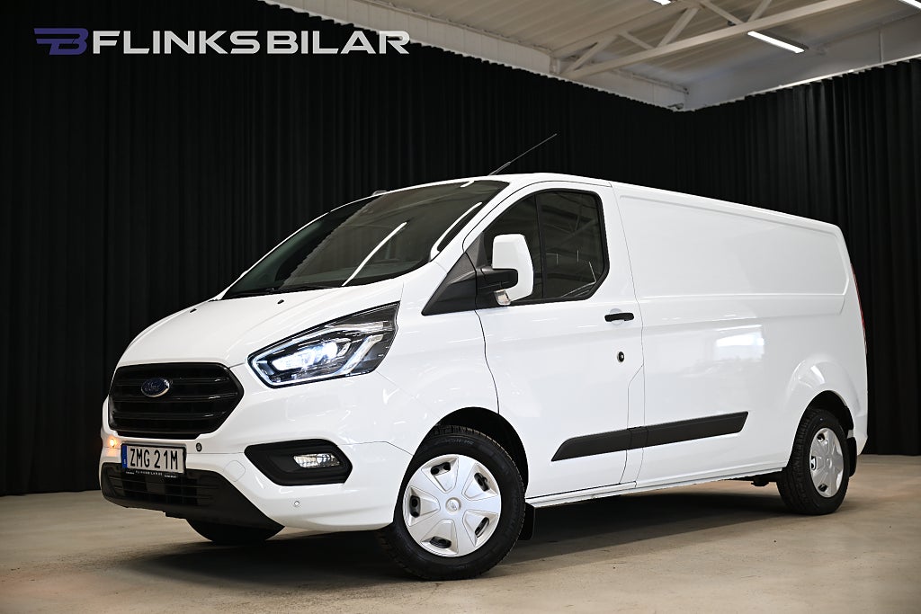Ford transit Custom 130HK L2|Automat|LED|Inredd|Drag|Värmare|Leasbar