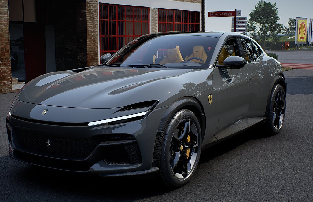 Ferrari Purosangue MOMS Full Carbon Pano 23" Lyftsystem Bur3D Grigio Scuro
