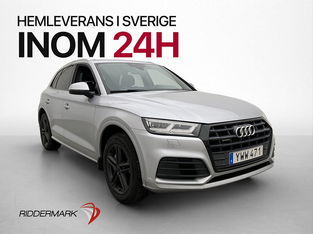 Audi Q5 TDI Quattro 190hk S Line Skinn/Tyg Drag  Svensksåld
