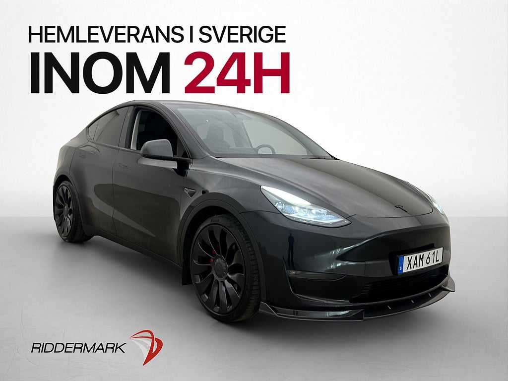 Tesla Model Y Performance 534hk Värmepump Rattvärme Premium