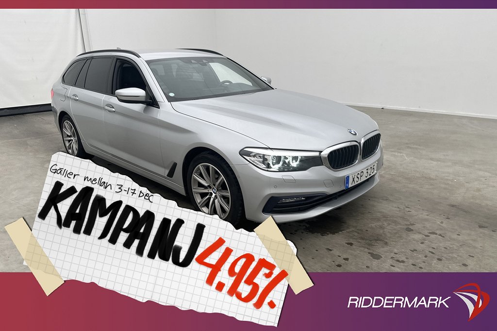 BMW 520 d xDrive Sport line Skinn/Tyg B-Kame 4,95% Ränta