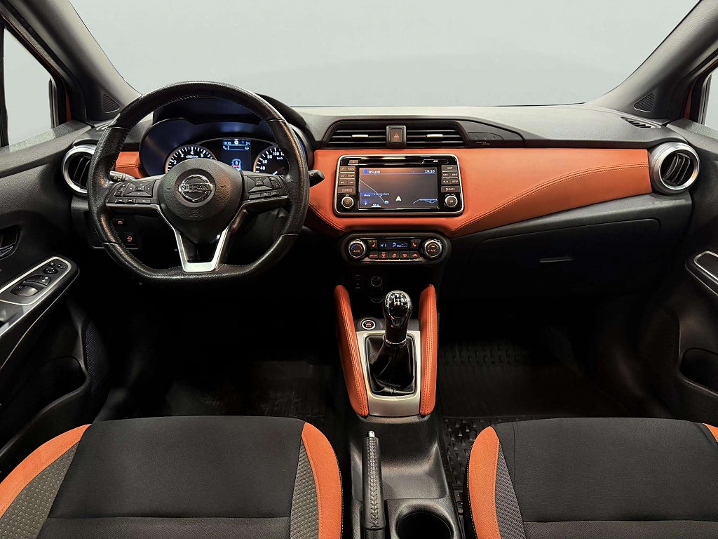 Nissan Micra Tekna 0.9 Turbo 360* Kamera V-hjul Nybesiktigad Helgkampanj! - miniatyr 11