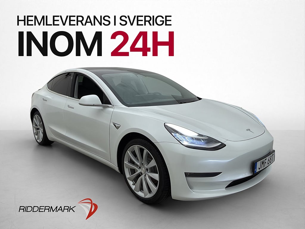 Tesla Model 3 Long Range AWD Sv-Såld Autopilot Pano Kamera