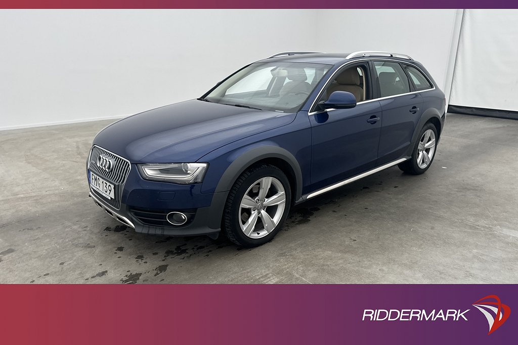 Audi A4 allroad 2.0 TDI Q 190hk En-Brukare Skinn Farthållare