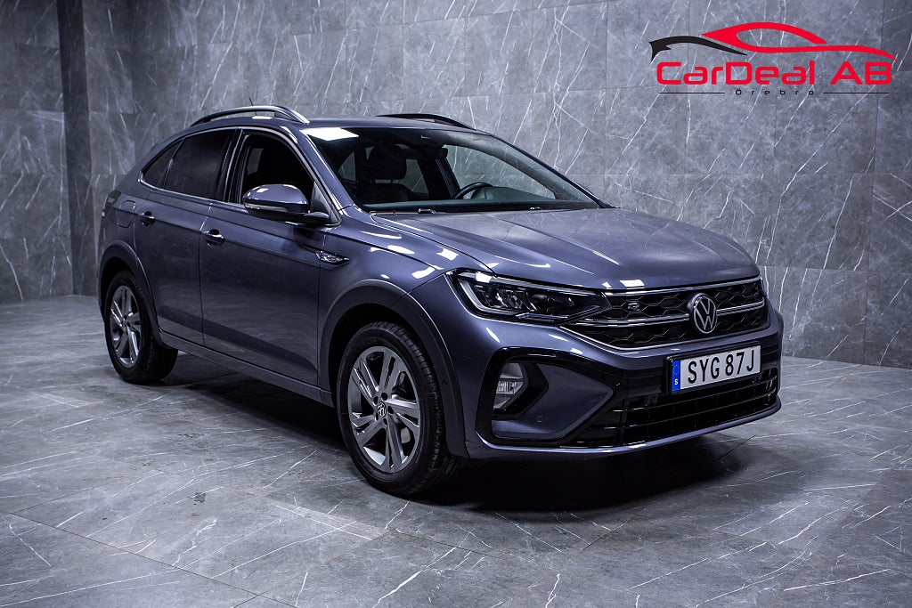 Volkswagen Taigo 1.0 TSI R-Line Cockpit Kamera CarPlay Döda vinkel