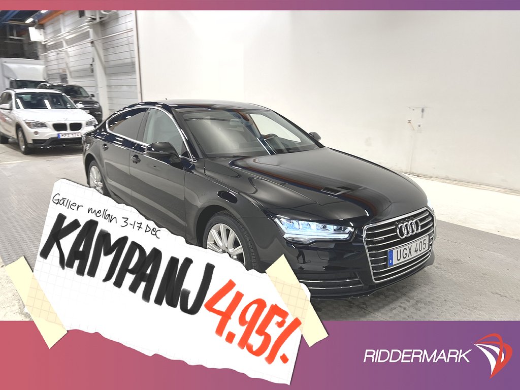 Audi A7 Sportback 2.0 Q 252hk Comfort Sk 4,95% Ränta