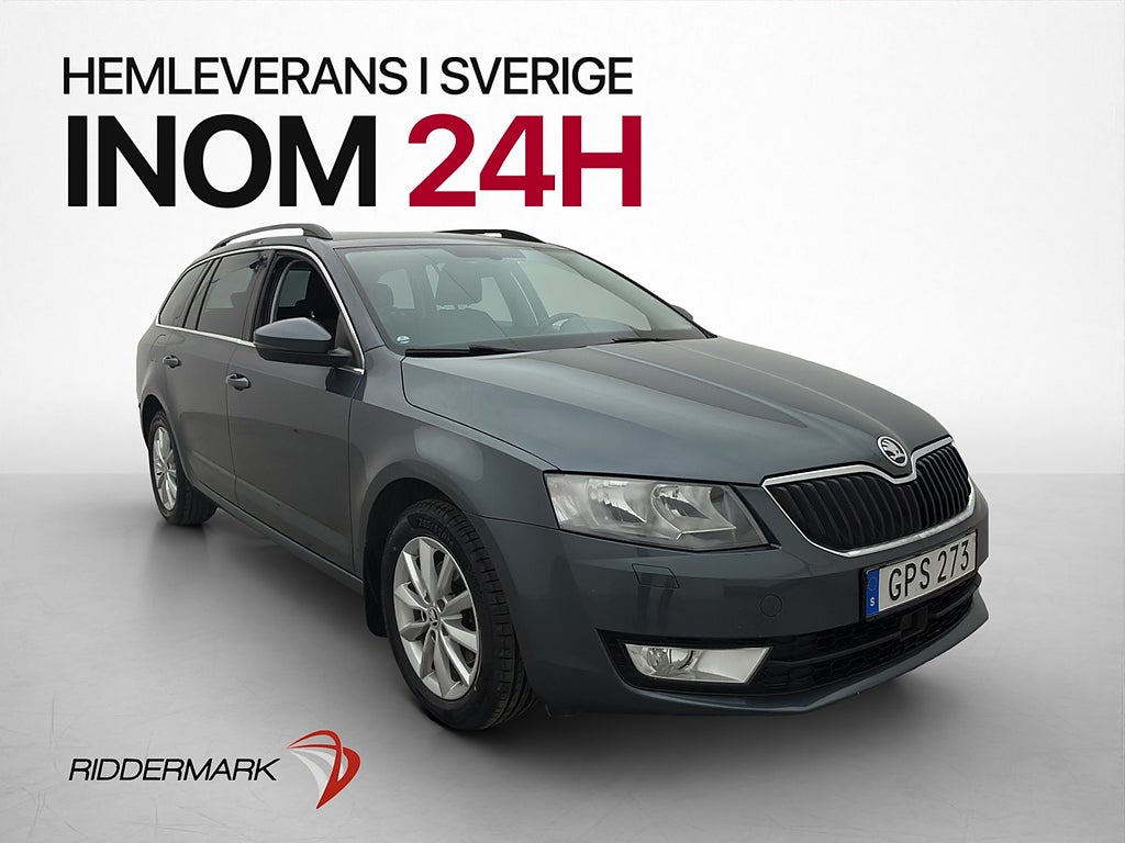 Skoda Octavia 1.0 TSI 115hk Värmare Drag CarPlay Sensorer