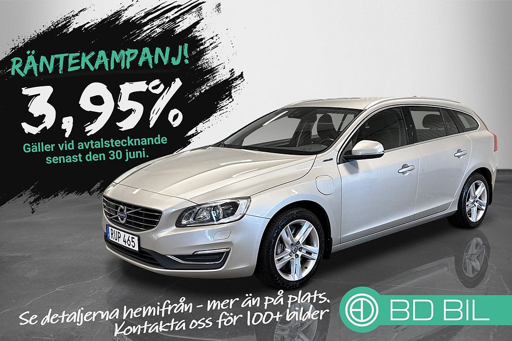 Volvo V60 D5 Twin Engine AWD SUMMUM DRAG KAMPANJ 3,95% RÄNTA