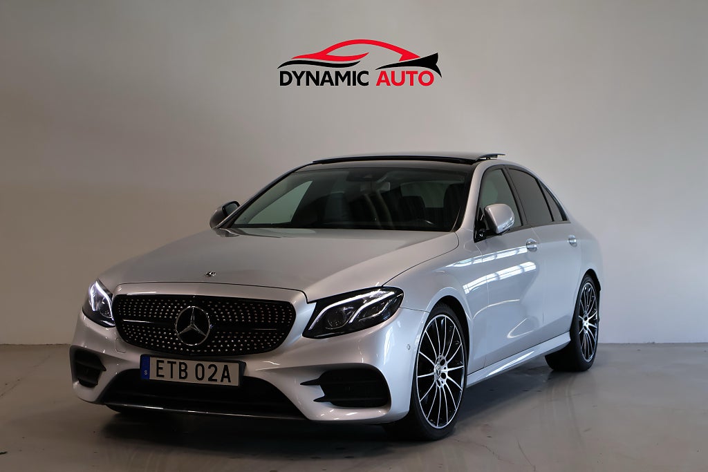 Mercedes-Benz E 200d 9G/AMG/PANORAMA/360/CARPLAY/BELYSNING/VÄRMARE