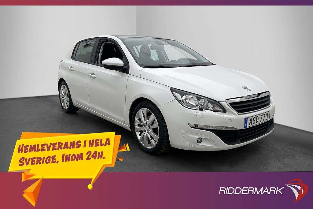 Peugeot 308 1.6 THP 125hk Active Panorama Sensorer Navi